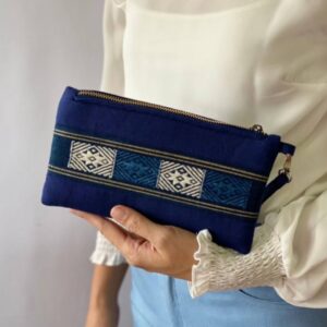 A SMALL POCKET OR POUCH  "a top zipper"