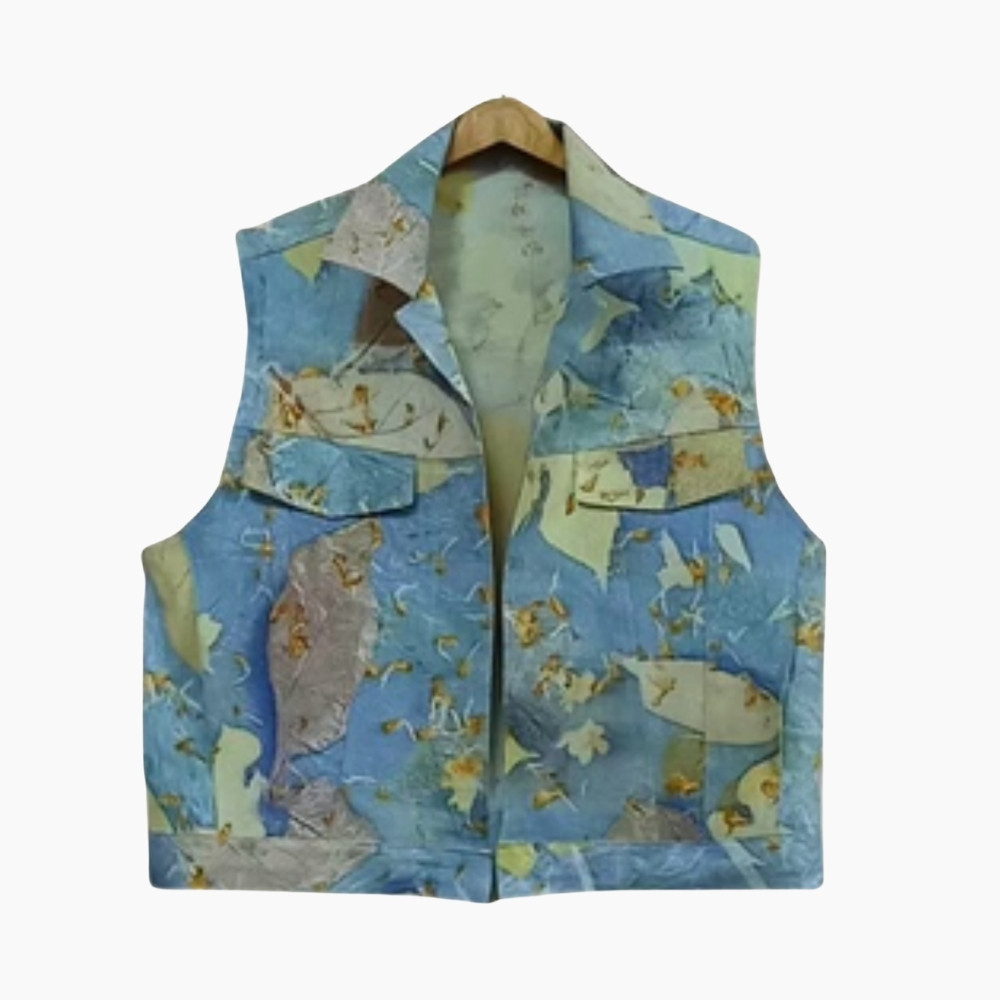 Comfortable Natural Print Vest