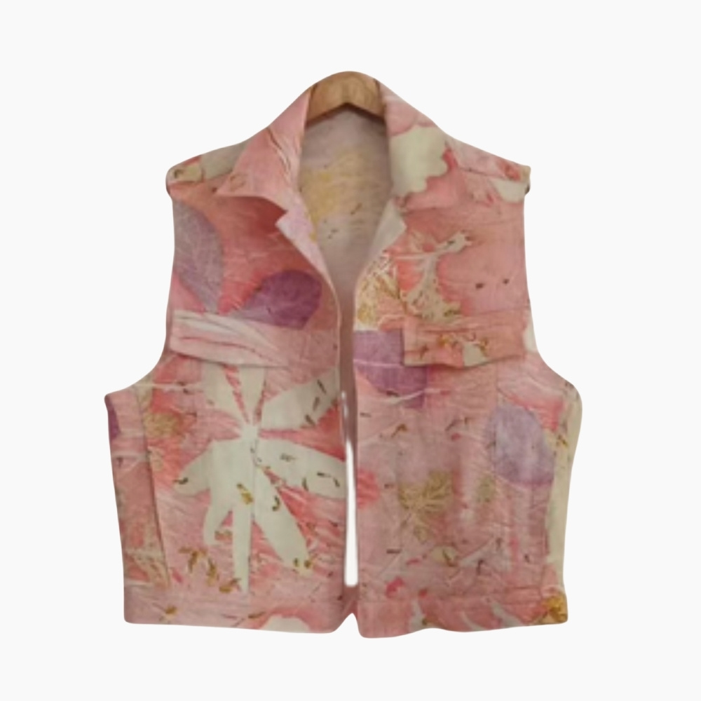 Comfortable Natural Print Vest